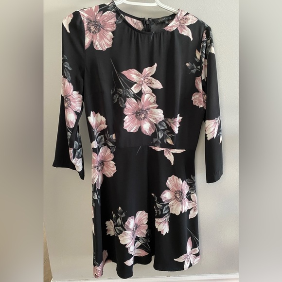 Dynamite floral dress/tunic size small, 3/4 sleeves, pink accents - Picture 1 of 4